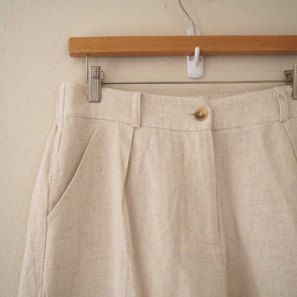 NEW Mable Linen Blend SHORTS sz L - Picture 5 of 6